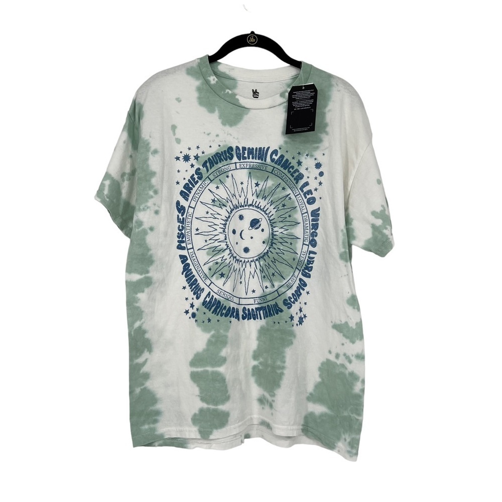 Junk Food Astrology Tie Dye Tee M
